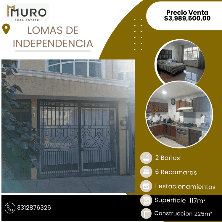 casa en venta andador de talia lomas de independencia guadalajara jalisco pZr87y7